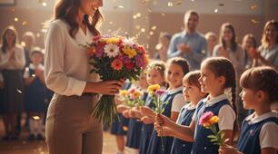 День Вчителя! Лінійка 20 хв