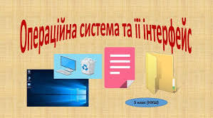 Тема: Операційна система та її інтерфейс
