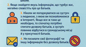 Інфографіка "10 золотих правил безпеки в Інтернеті"