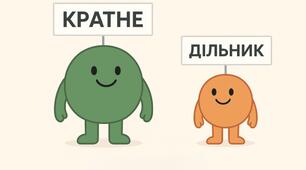 Дільники та кратні натуральних чисел